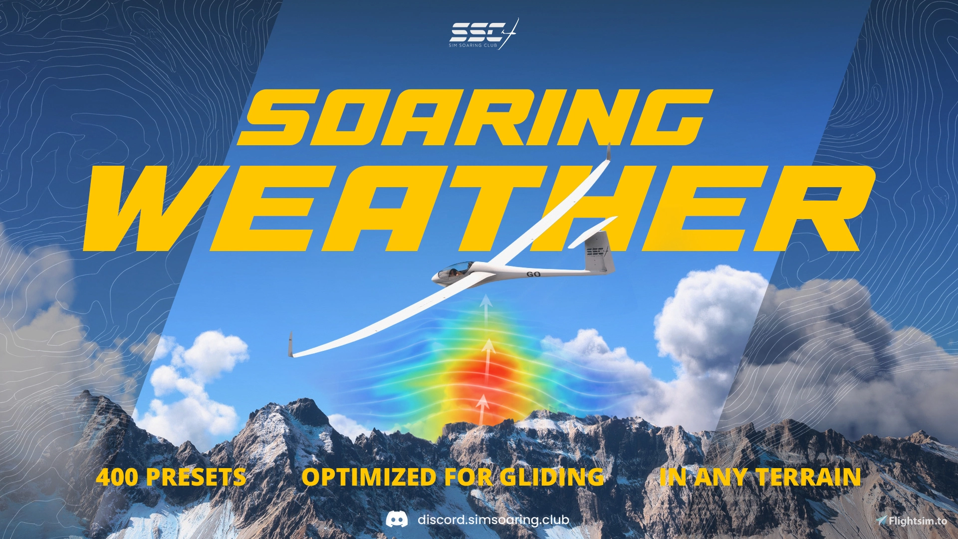 Soaring Weather by Sim Soaring Club: 400 presets optimized for gliding in any terrain
